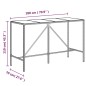 vidaXL Set Bar Giardino 11 pz Nero Polyrattan e Legno Massello Acacia vidaXL Set Bar Giardino 11 pz Nero Polyrattan e Legno Massello Acacia