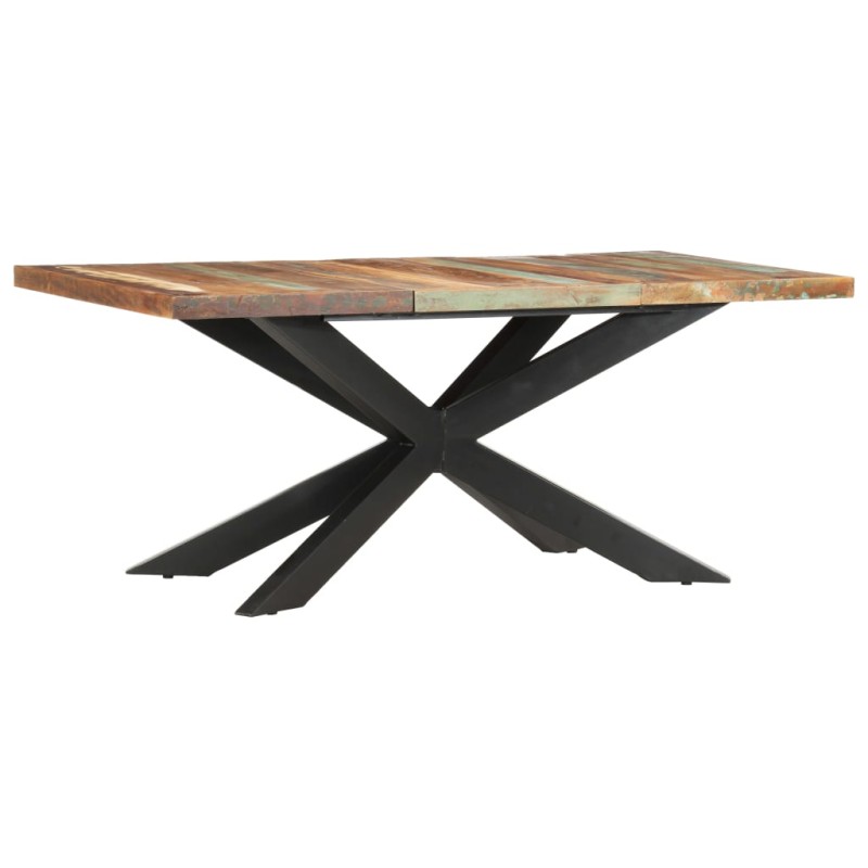 Tavolo da Pranzo 180x90x76 cm in Legno Massello di Recupero Tavolo da Pranzo 180x90x76 cm in Legno Massello di Recupero