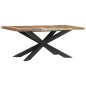 Tavolo da Pranzo 180x90x76 cm in Legno Massello di Recupero Tavolo da Pranzo 180x90x76 cm in Legno Massello di Recupero