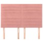 Testiere 4 pz Rosa 72x5x78/88 cm in Velluto Testiere 4 pz Rosa 72x5x78/88 cm in Velluto