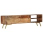 Mobile Porta TV 140x30x40cm in Legno Massello di Sheesham Mobile Porta TV 140x30x40cm in Legno Massello di Sheesham