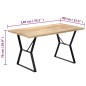 Tavolo da Pranzo 140x80x76 cm in Legno Massello di Mango Tavolo da Pranzo 140x80x76 cm in Legno Massello di Mango