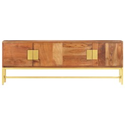 Mobile Porta TV 140x30x50 cm in Legno Massello d'Acacia
