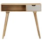 Tavolo Consolle 89x44x76 cm in Legno Massello di Mango Tavolo Consolle 89x44x76 cm in Legno Massello di Mango
