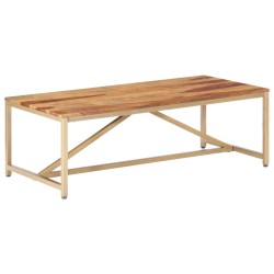 vidaXL Tavolino da Salotto 120x60x40cm in Legno Massello
