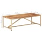 vidaXL Tavolino da Salotto 120x60x40cm in Legno Massello vidaXL Tavolino da Salotto 120x60x40cm in Legno Massello