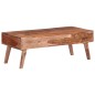 vidaXL Tavolino da Salotto Grigio 110x50x40 cm Legno Massello vidaXL Tavolino da Salotto Grigio 110x50x40 cm Legno Massello