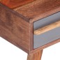 vidaXL Tavolino da Salotto Grigio 110x50x40 cm Legno Massello vidaXL Tavolino da Salotto Grigio 110x50x40 cm Legno Massello