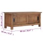 Mobile Porta TV 90x30x35 cm in Legno Massello di Teak