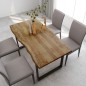 Tavolo da Pranzo 154x80x76 cm in Legno Massello di Acacia Tavolo da Pranzo 154x80x76 cm in Legno Massello di Acacia