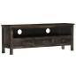 Mobile Porta TV Nero 120x30x45 cm in Legno Massello di Mango Mobile Porta TV Nero 120x30x45 cm in Legno Massello di Mango