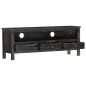 Mobile Porta TV Nero 120x30x45 cm in Legno Massello di Mango Mobile Porta TV Nero 120x30x45 cm in Legno Massello di Mango