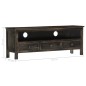 Mobile Porta TV Nero 120x30x45 cm in Legno Massello di Mango Mobile Porta TV Nero 120x30x45 cm in Legno Massello di Mango