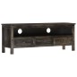 Mobile Porta TV Nero 120x30x45 cm in Legno Massello di Mango Mobile Porta TV Nero 120x30x45 cm in Legno Massello di Mango