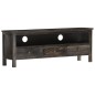 Mobile Porta TV Nero 120x30x45 cm in Legno Massello di Mango Mobile Porta TV Nero 120x30x45 cm in Legno Massello di Mango
