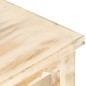 Tavolino da Caffè Bianco 90x50x40 cm in Legno Massello di Mango Tavolino da Caffè Bianco 90x50x40 cm in Legno Massello di Mango