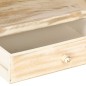 Tavolino da Caffè Bianco 90x50x40 cm in Legno Massello di Mango Tavolino da Caffè Bianco 90x50x40 cm in Legno Massello di Mango