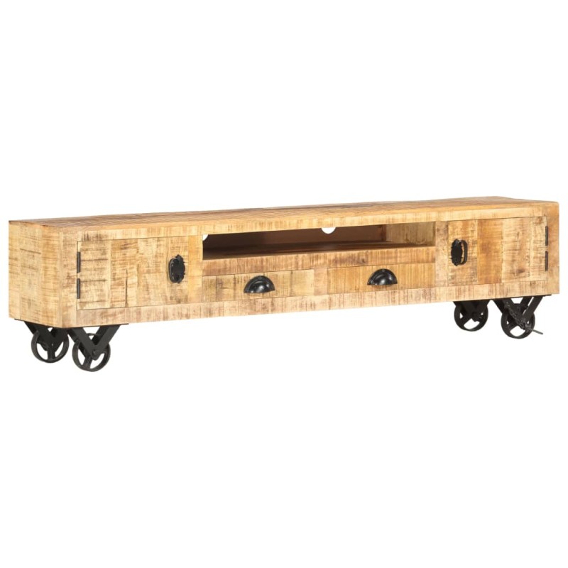 Mobile Porta TV 150x30x37 cm in Legno Massello di Mango Mobile Porta TV 150x30x37 cm in Legno Massello di Mango