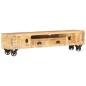 Mobile Porta TV 150x30x37 cm in Legno Massello di Mango Mobile Porta TV 150x30x37 cm in Legno Massello di Mango