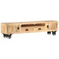 Mobile Porta TV 150x30x37 cm in Legno Massello di Mango Mobile Porta TV 150x30x37 cm in Legno Massello di Mango