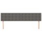 vidaXL Testiera 2 pz Grigio 80x5x78/88 cm in Similpelle vidaXL Testiera 2 pz Grigio 80x5x78/88 cm in Similpelle