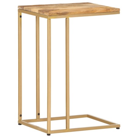 Tavolino di Servizio 35x45x65 cm in Legno Massello di Mango