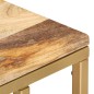 Tavolino di Servizio 35x45x65 cm in Legno Massello di Mango