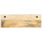 Appendiabiti a Muro 60x15x20 cm Legno Massello di Mango Grezzo Appendiabiti a Muro 60x15x20 cm Legno Massello di Mango Grezzo