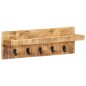 Appendiabiti a Muro 60x15x20 cm Legno Massello di Mango Grezzo Appendiabiti a Muro 60x15x20 cm Legno Massello di Mango Grezzo