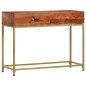 Tavolo Consolle 100x35x76 cm in Legno Massello d'Acacia Tavolo Consolle 100x35x76 cm in Legno Massello d'Acacia