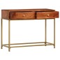 Tavolo Consolle 100x35x76 cm in Legno Massello d'Acacia Tavolo Consolle 100x35x76 cm in Legno Massello d'Acacia
