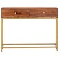 Tavolo Consolle 100x35x76 cm in Legno Massello d'Acacia Tavolo Consolle 100x35x76 cm in Legno Massello d'Acacia