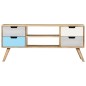 Mobile Porta TV 110x35x48 cm Legno Massello di Mango Mobile Porta TV 110x35x48 cm Legno Massello di Mango