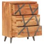 Credenza 60x30x75 cm in Legno Massello di Acacia Credenza 60x30x75 cm in Legno Massello di Acacia