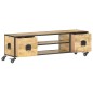 Mobile Porta TV 130x30x39 cm in Legno Massello di Mango Mobile Porta TV 130x30x39 cm in Legno Massello di Mango