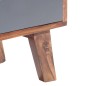 Mobile Porta TV Grigio 140x30x45 cm in Massello di Sheesham Mobile Porta TV Grigio 140x30x45 cm in Massello di Sheesham