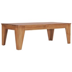 Tavolino da Caffè 120x60x40cm in Legno Massello di Teak