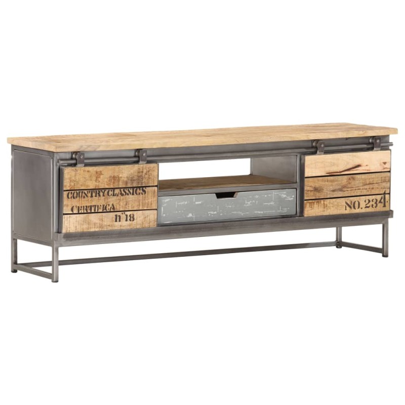 Mobile Porta TV 120x30x40 cm in Legno Massello di Mango Mobile Porta TV 120x30x40 cm in Legno Massello di Mango
