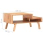 Tavolino da Caffè 100x50x45 cm in Legno Massello di Acacia Tavolino da Caffè 100x50x45 cm in Legno Massello di Acacia