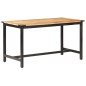 Tavolo da Pranzo 140x70x76 cm in Legno Massello di Mango Grezzo