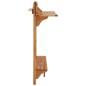 vidaXL Tavolo da Bar da Balcone 90x37x122,5 cm in Massello di Acacia
