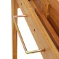 vidaXL Tavolo da Bar da Balcone 90x37x122,5 cm in Massello di Acacia
