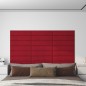 Pannelli Murali 12 pz Rosso Vino 60x15 cm Velluto 1,08 m² Pannelli Murali 12 pz Rosso Vino 60x15 cm Velluto 1,08 m²