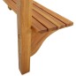 vidaXL Tavolo da Bar da Balcone 90x37x122,5 cm in Massello di Acacia