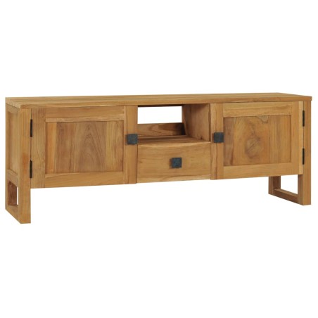 Mobile Porta TV 120x32x45 cm in Legno Massello di Teak