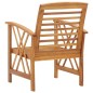 vidaXL Sedie da Giardino 2 pz in Legno Massello d'Acacia vidaXL Sedie da Giardino 2 pz in Legno Massello d'Acacia