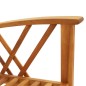 vidaXL Sedie da Giardino 2 pz in Legno Massello d'Acacia vidaXL Sedie da Giardino 2 pz in Legno Massello d'Acacia