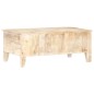 Tavolino da Caffè 100x55x40 cm in Legno di Acacia Grezzo Tavolino da Caffè 100x55x40 cm in Legno di Acacia Grezzo