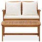 vidaXL Set Divani da Giardino 2 pz con Cuscini in Massello di Acacia vidaXL Set Divani da Giardino 2 pz con Cuscini in Massello di Acacia