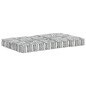Cuscino per Divani a Pallet Grigio in Tessuto Patchwork Cuscino per Divani a Pallet Grigio in Tessuto Patchwork